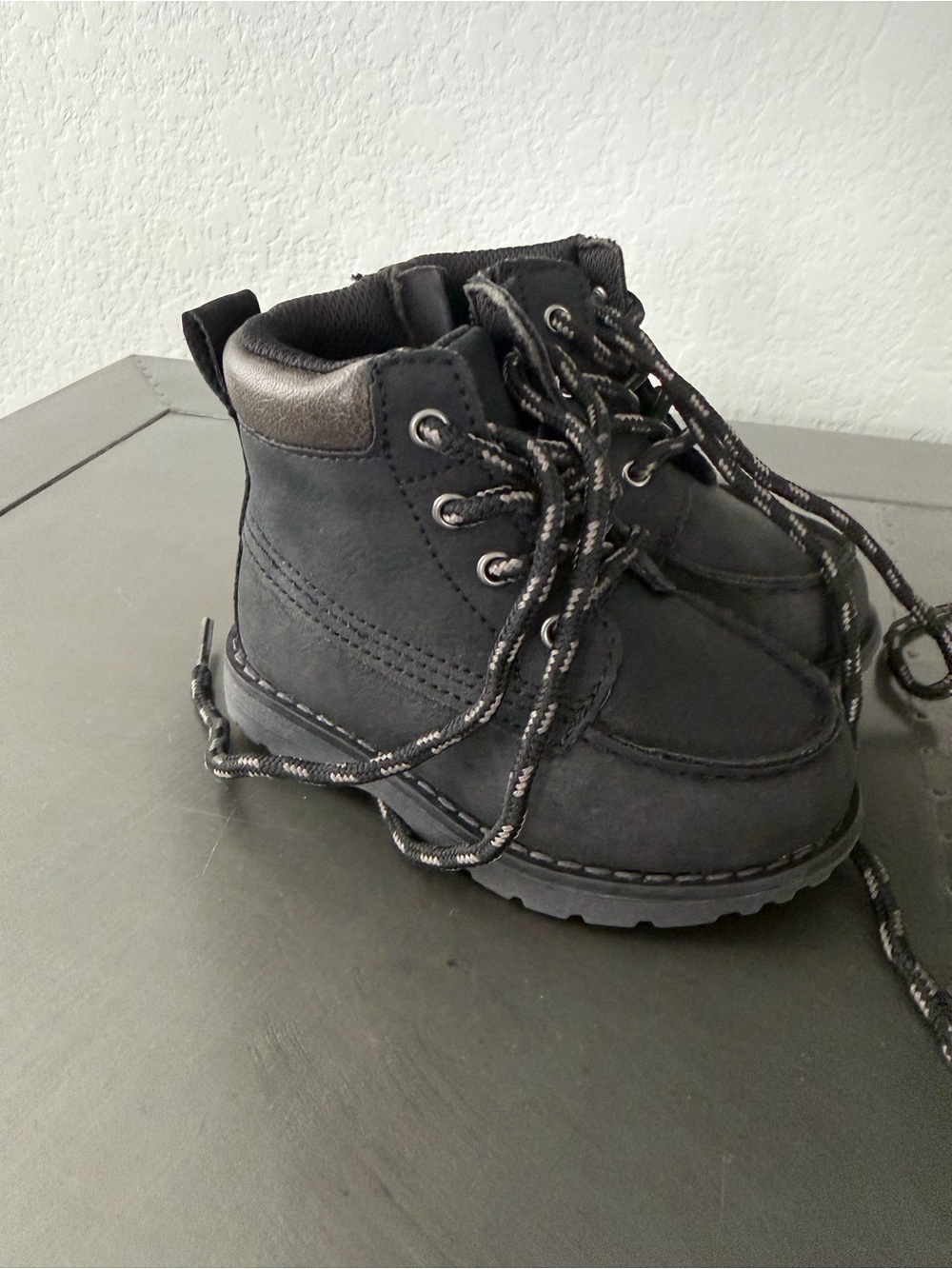 Old Navy Black Kids Lace-Up Ankle Boots
